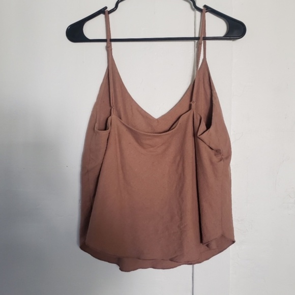 Ozma of California tan/pink silk noil cami - Picture 4 of 7
